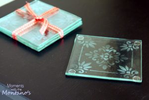 Rubber Feet on DIY Coasters