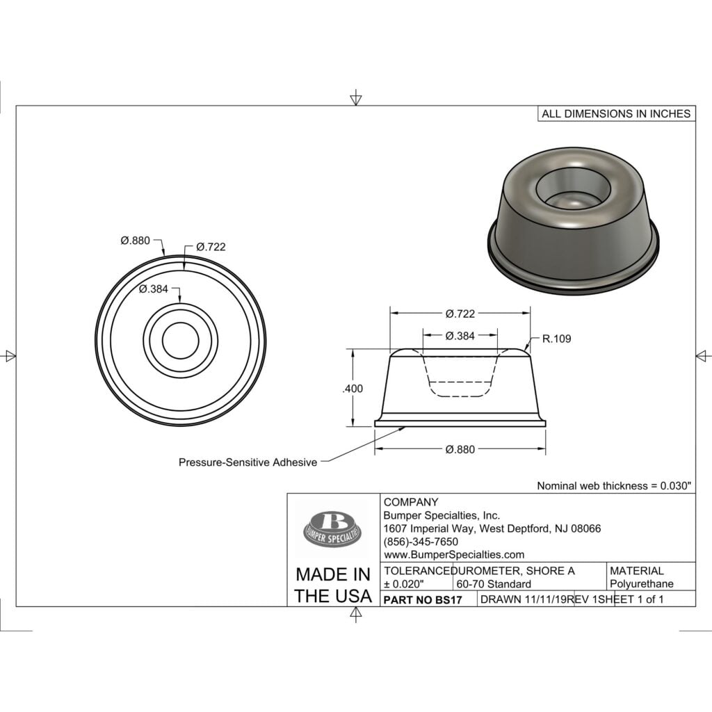 BS17 Bumper Line Drawing