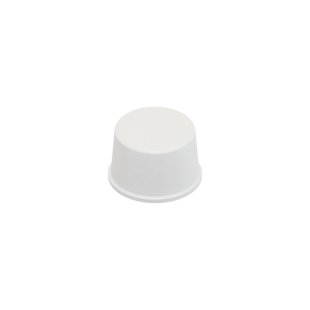 Butoirs cylindriques autocollants BS06 - Blanc