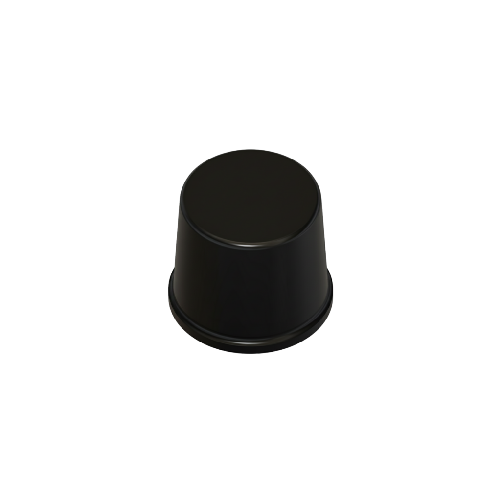 Cylindrical Self-Adhesive Bumpers BS11 - Black