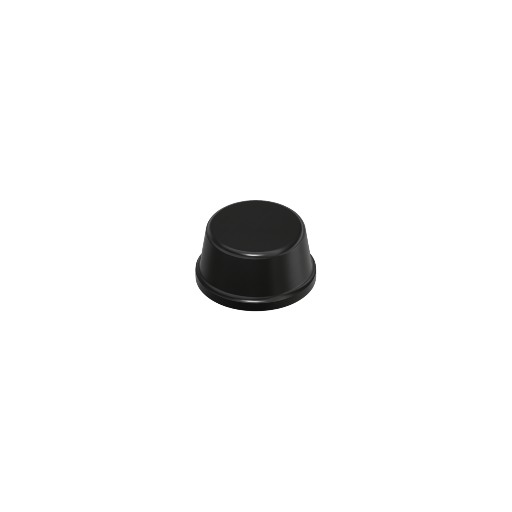 Cylindrical Self-Adhesive Bumpers BS35 - Black