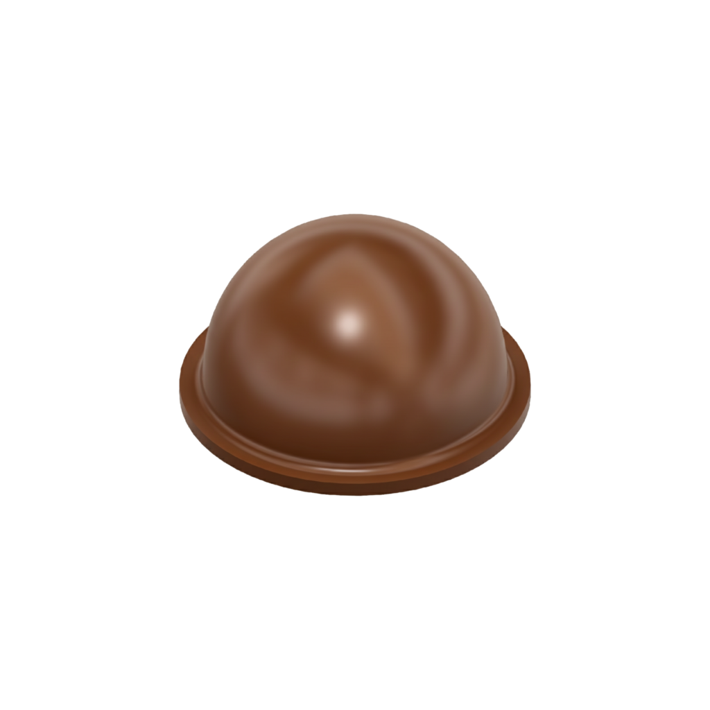 Hemispherical Self-Adhesive Bumpers BS08 - Brown