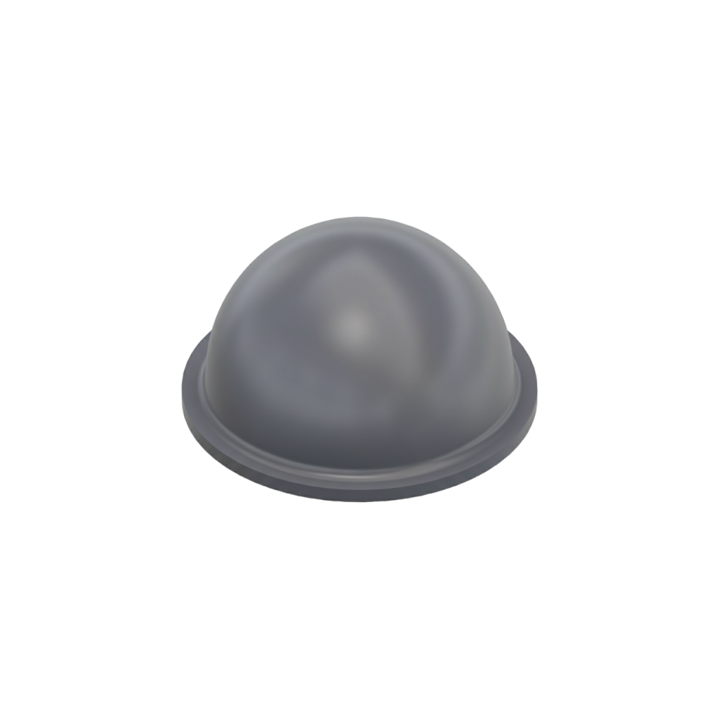 Hemispherical Self-Adhesive Bumpers BS08 - Gray