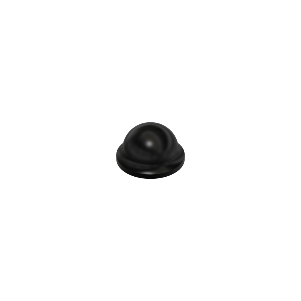 Hemispherical Self-Adhesive Bumpers BS22 - Black