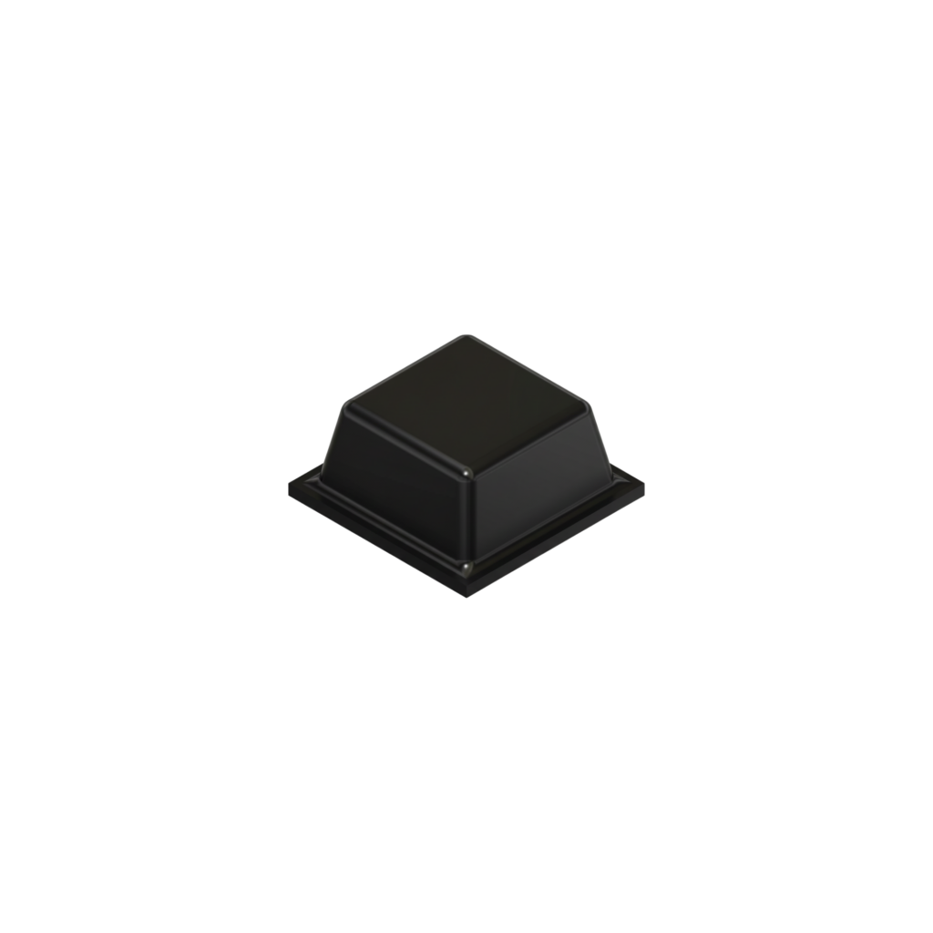 Square Self-Adhesive Bumpers BS03 - Black