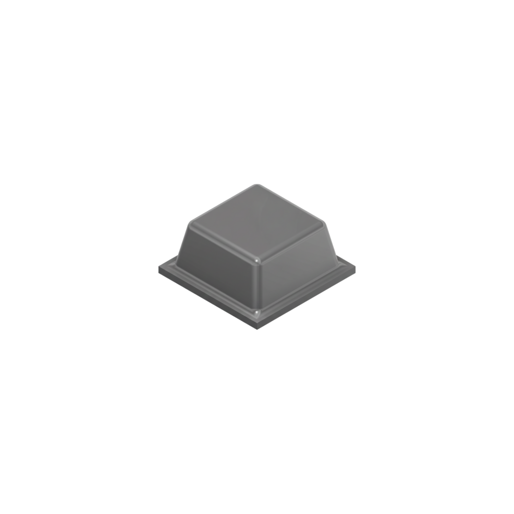Square Self-Adhesive Bumpers BS03 - Gray