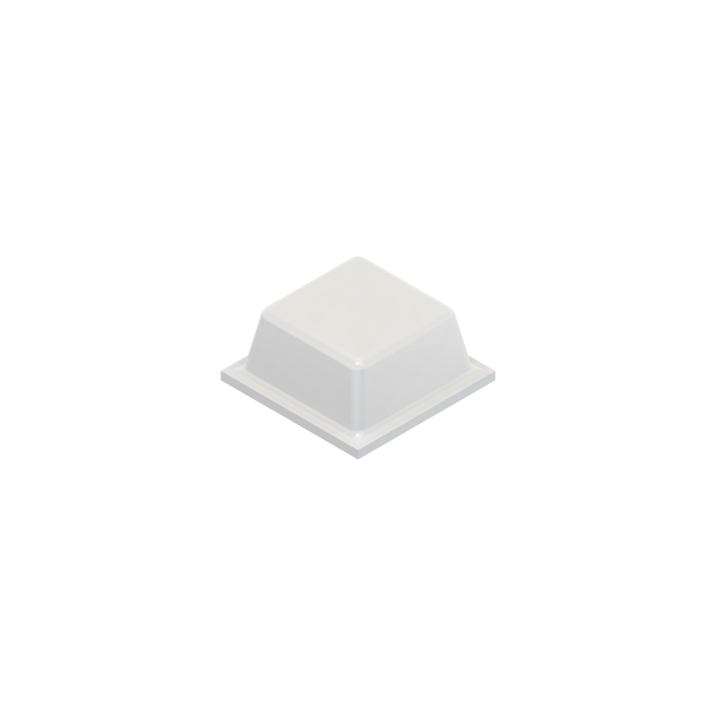 Square Self-Adhesive Bumpers BS03 - White