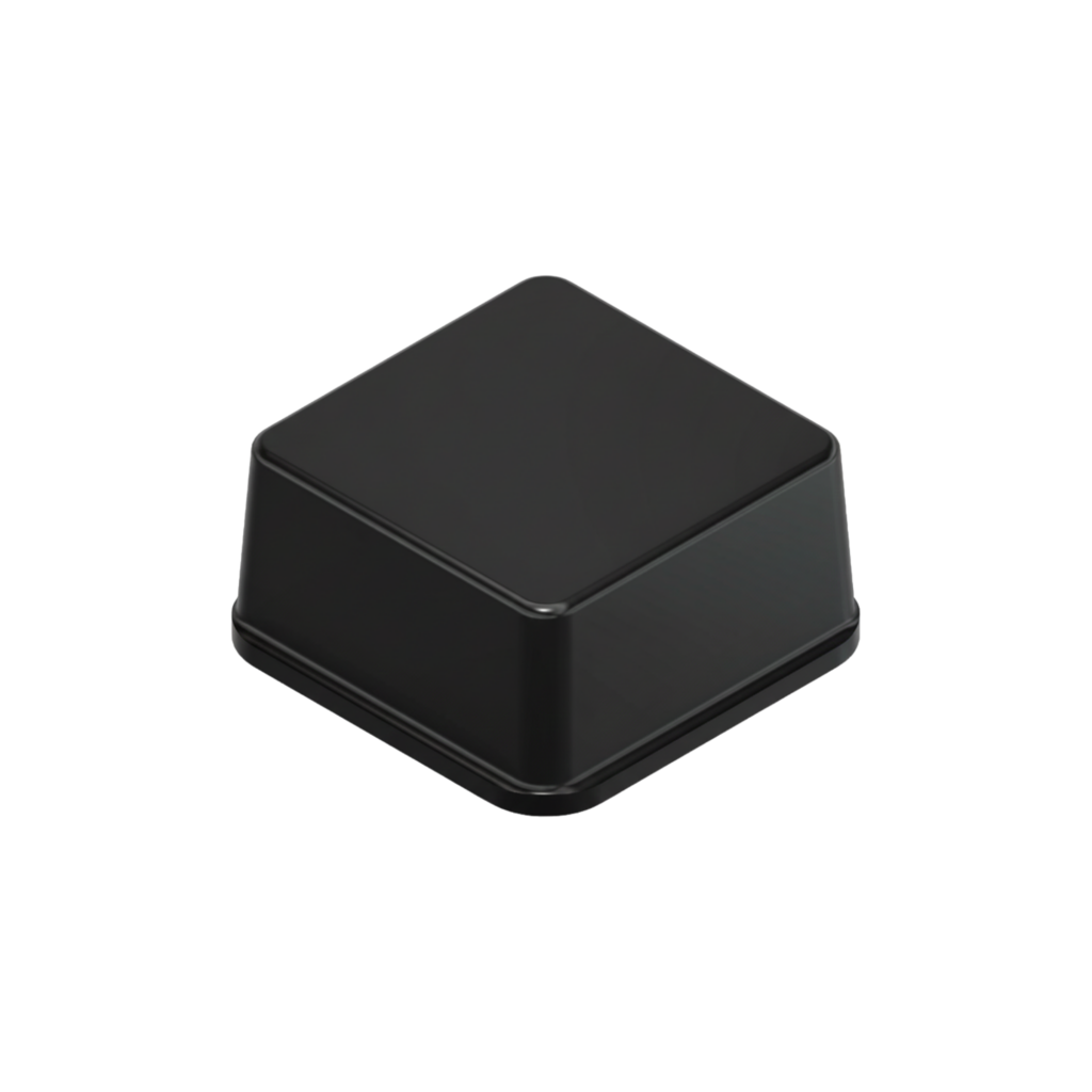 Square Self-Adhesive Bumpers BS04 - Black