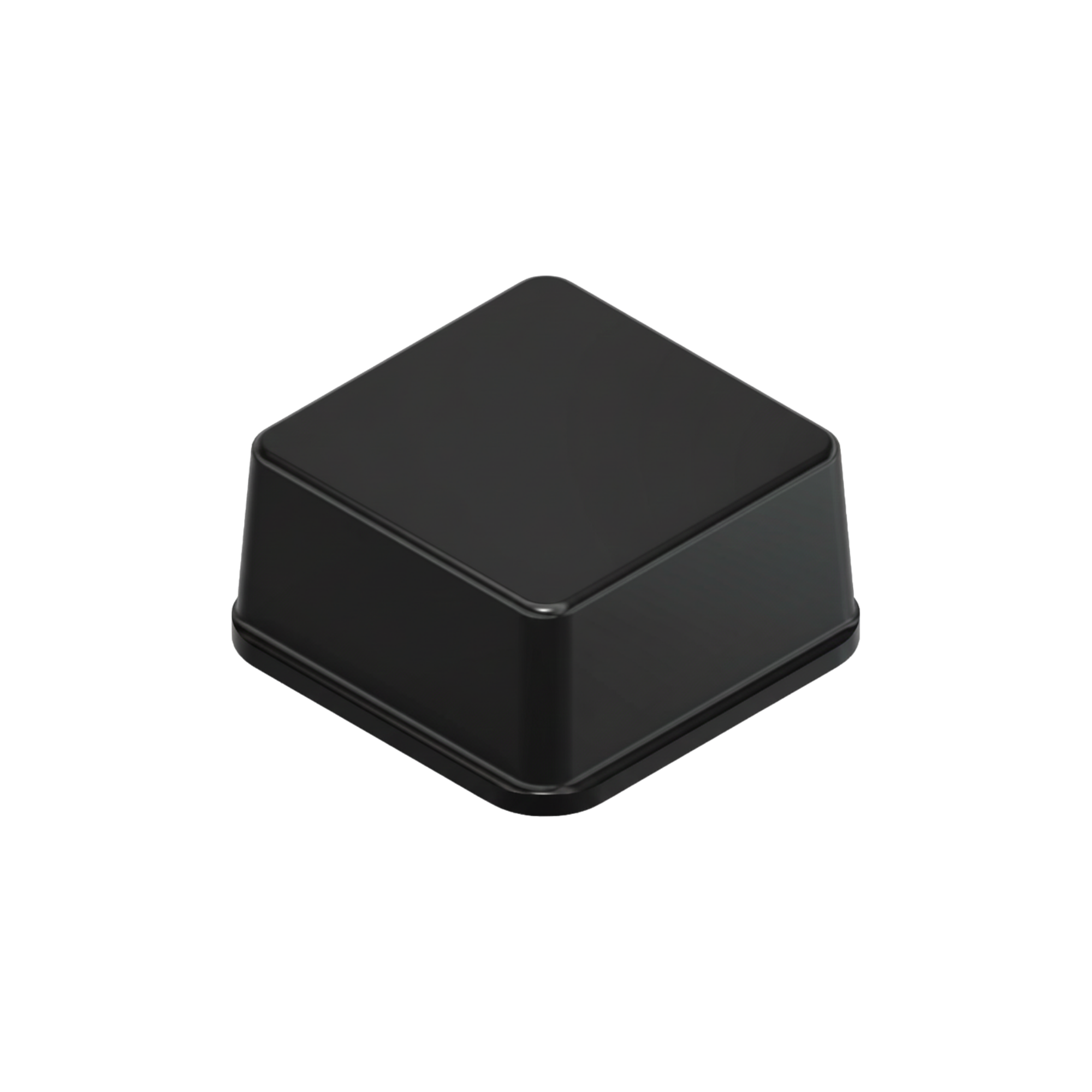 Square Self-Adhesive Bumpers BS04 - Black