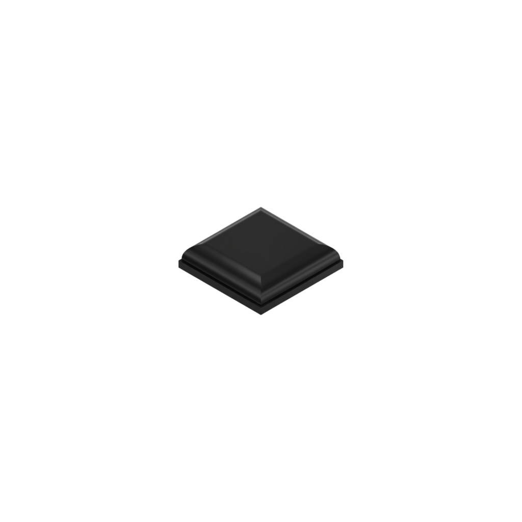 Square Self-Adhesive Bumpers BS20 - Black