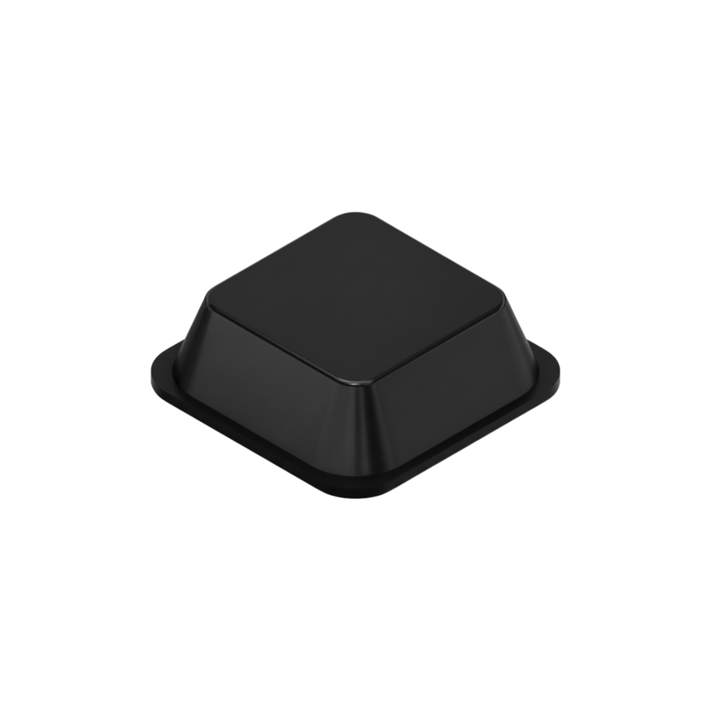 Square Self-Adhesive Bumpers BS29 - Black