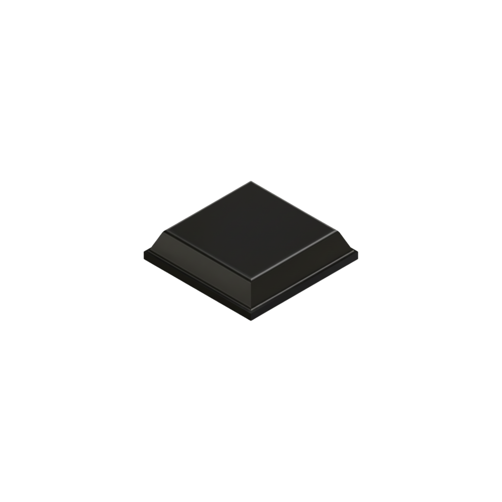 Square Self-Adhesive Bumpers BS32 - Black