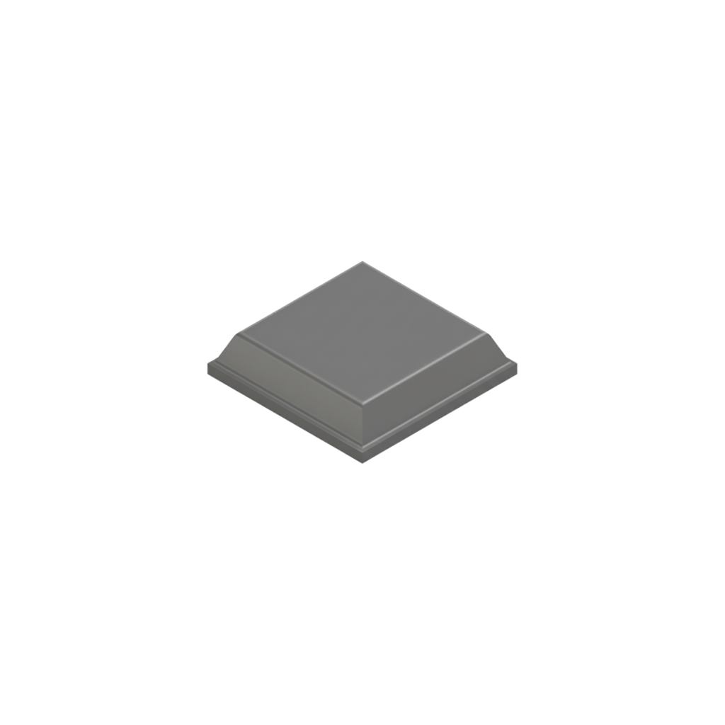Square Self-Adhesive Bumpers BS32 - Gray