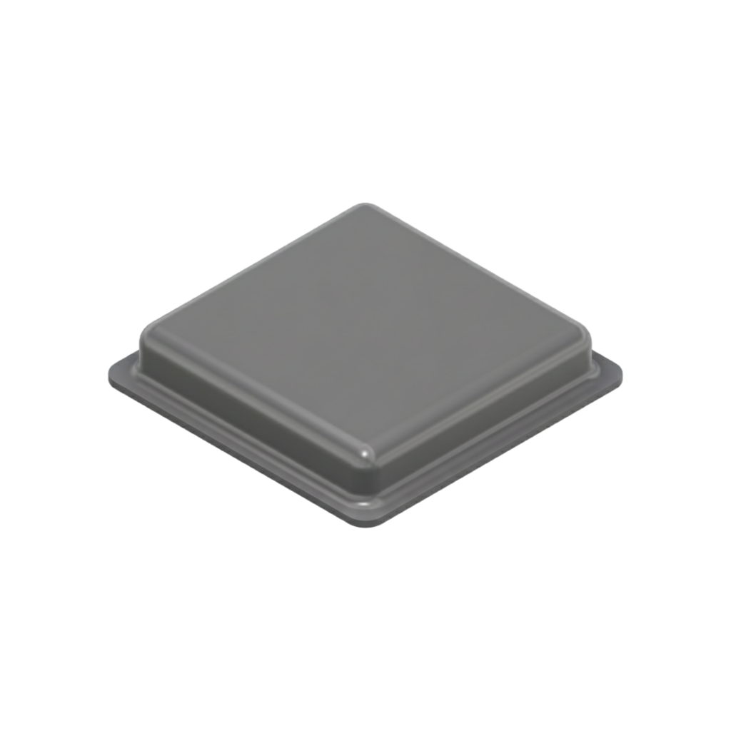 Square Self-Adhesive Bumpers BS36 - Gray