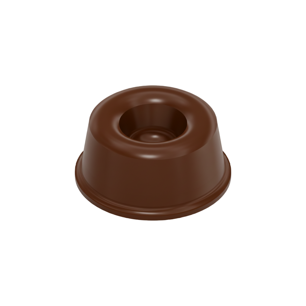 Recessed Self-Adhesive Bumpers BS17 - Brown