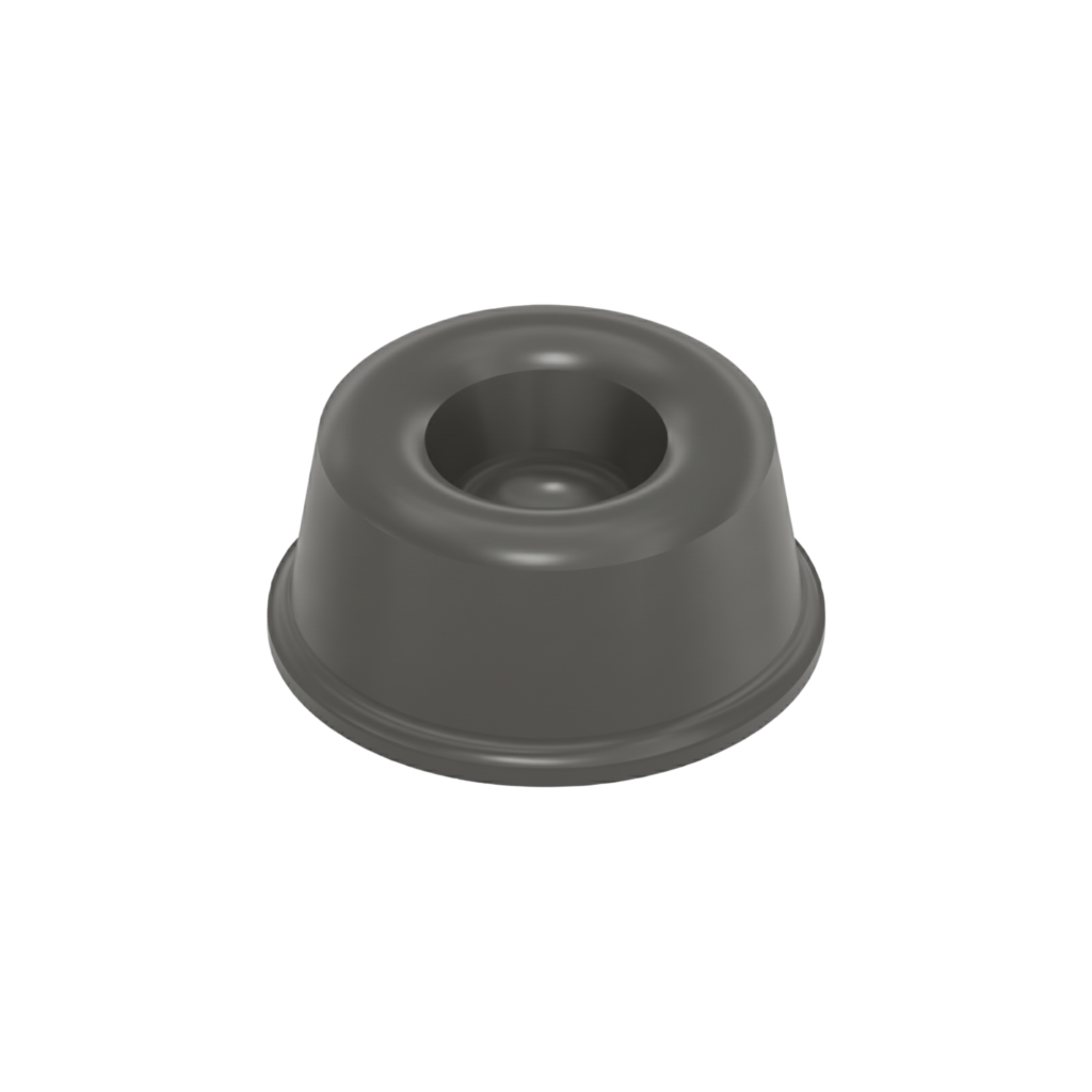 Recessed Self-Adhesive Bumpers BS17 - Gray