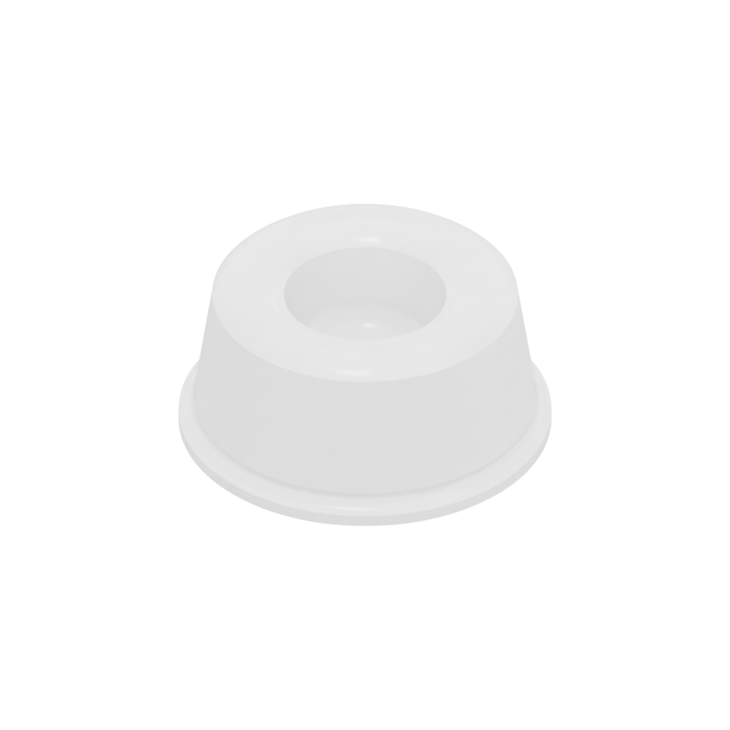 Recessed Self-Adhesive Bumpers BS17 - White