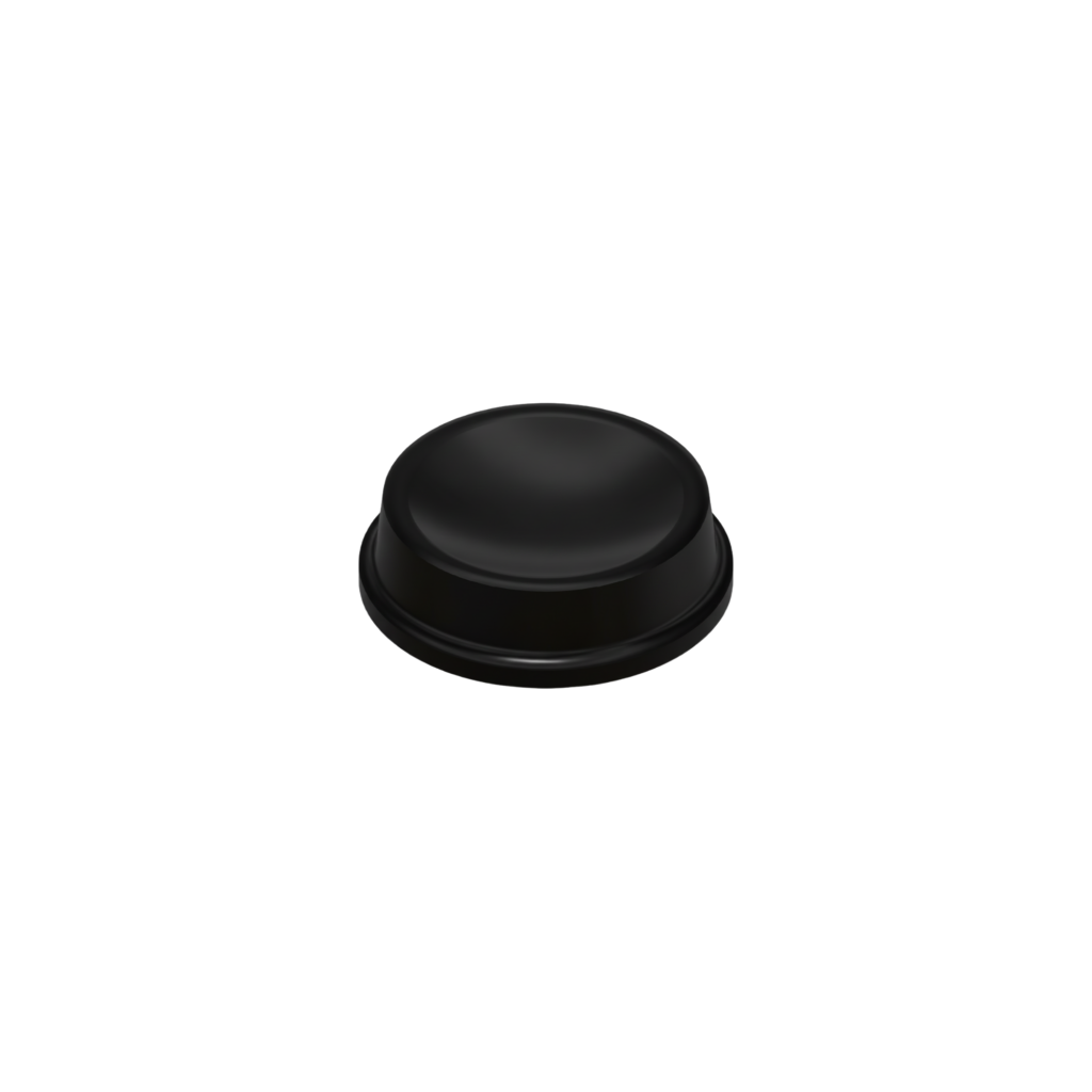 Recessed Self-Adhesive Bumpers BS18 - Black