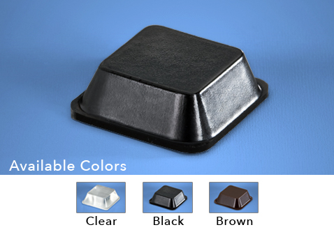 Square Rubber Bumper Feet - BS29