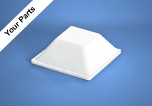 Custom Adhesive-Back Bumper Pad - White BS19