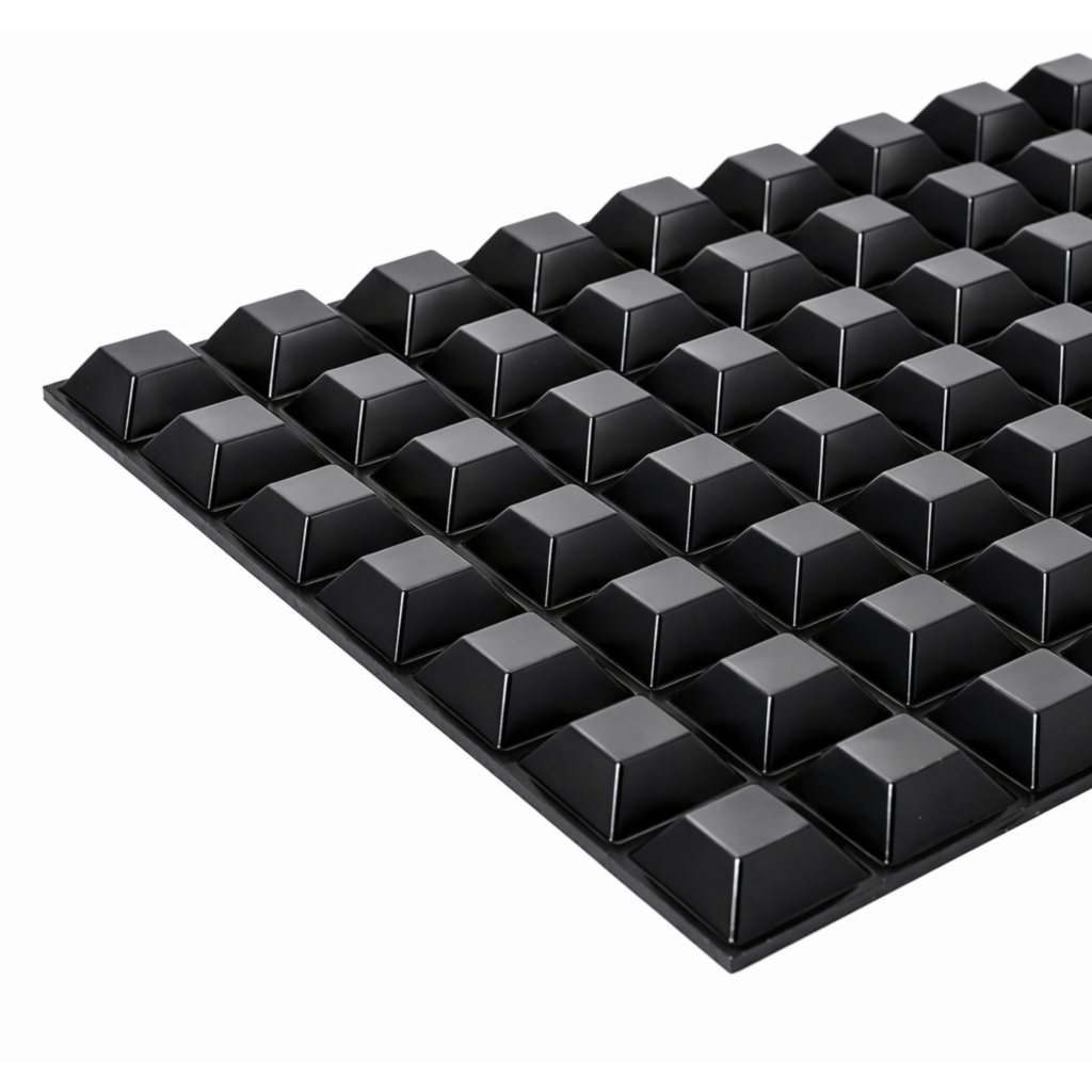 Almohadilla tope autoadhesiva negra BS-19